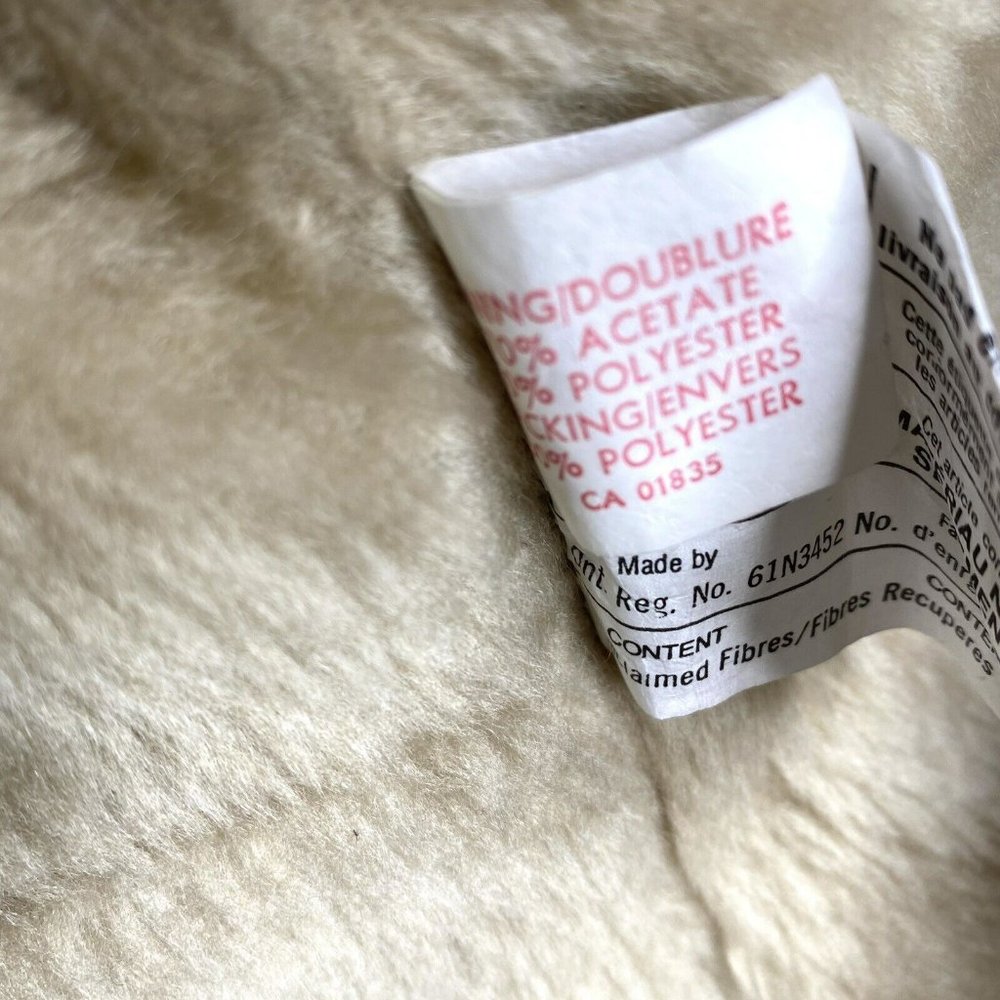 Brown Faux Shearling Women's Coat - Picture 6 of 7